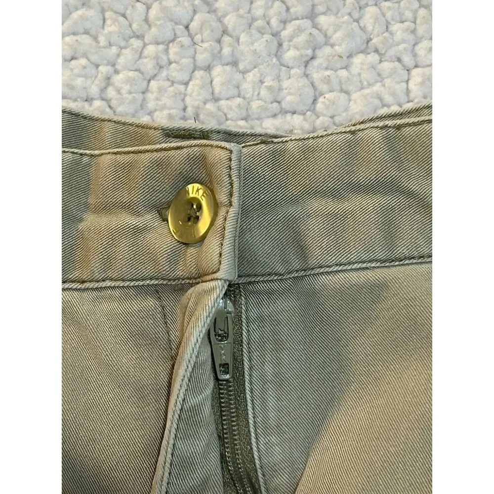 BBL Snatched Vintage Y2K Nike Golf Pleated Chino Shorts Khaki